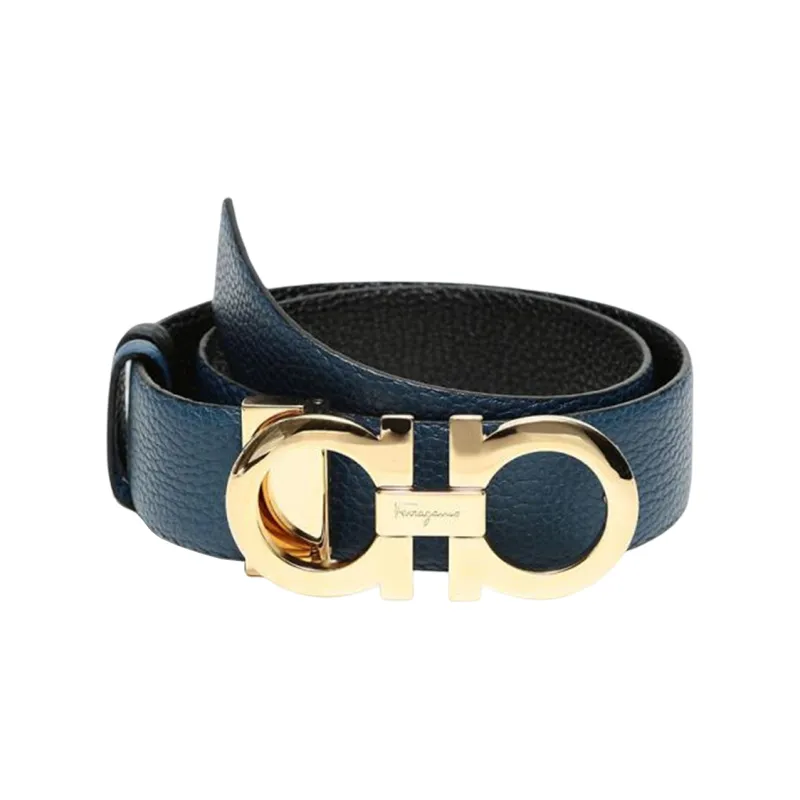 Ferragamo Leather Belts Women's Dark Blue-0