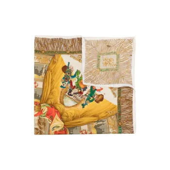 GUCCI Silk Scarves Women's Yellow
