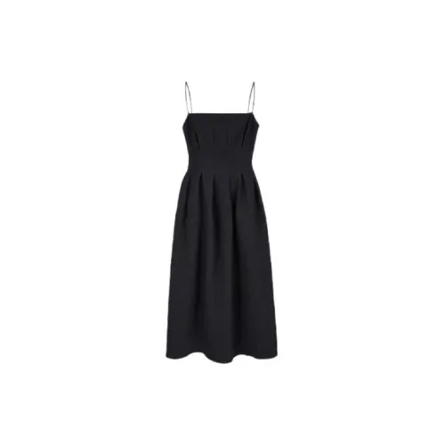 URBAN REVIVO Slip Dresses Women's Jet Black