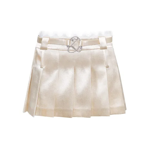 OZLANA Azure Heartbeat Series Casual Short Skirts Women's Beige