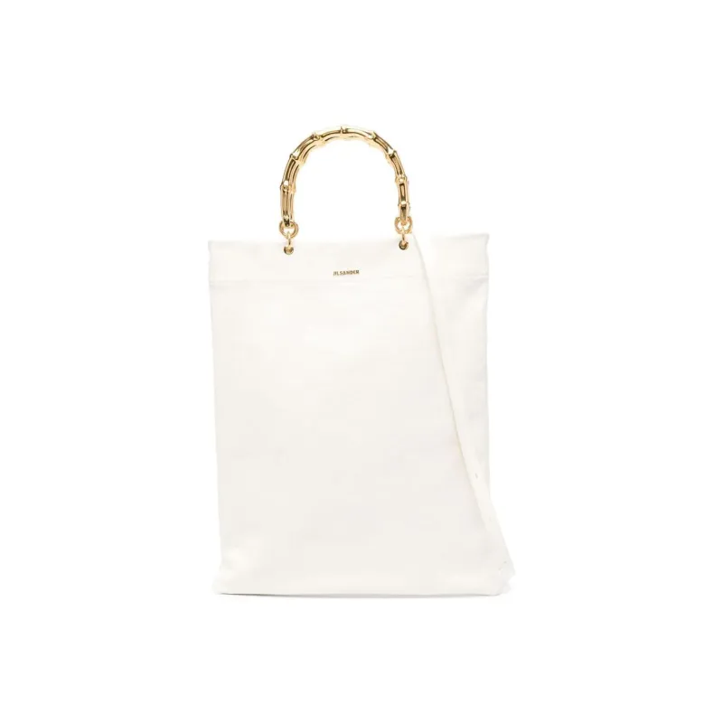 JIL SANDER Calfskin Crossbody One Shoulder Handbag Women's White-0