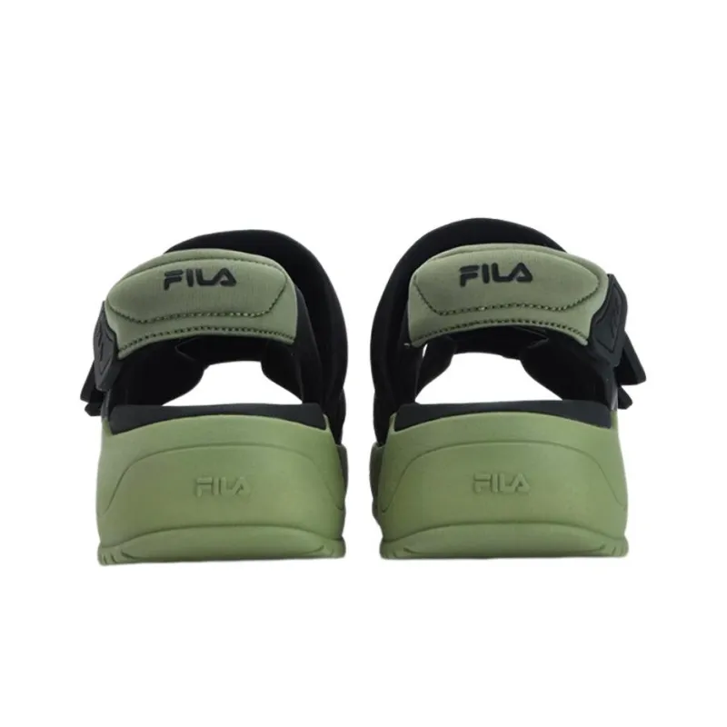 FILA Puff Sandals 'Black Green' Women's-2