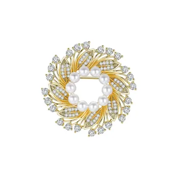 HMZ Brooches Women's Gold