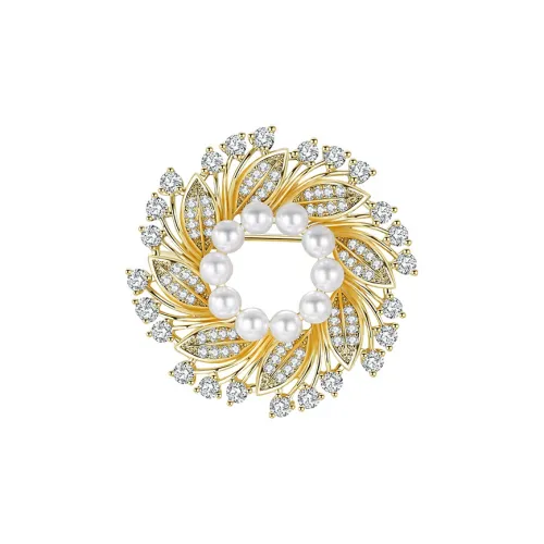 HMZ Brooches Women's Gold