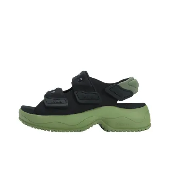 FILA Puff Sandals 'Black Green' Women's