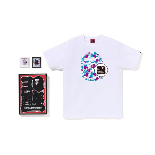 BAPE Store Yokohama Bape 30th Anniversary Ape Head Tee Set 