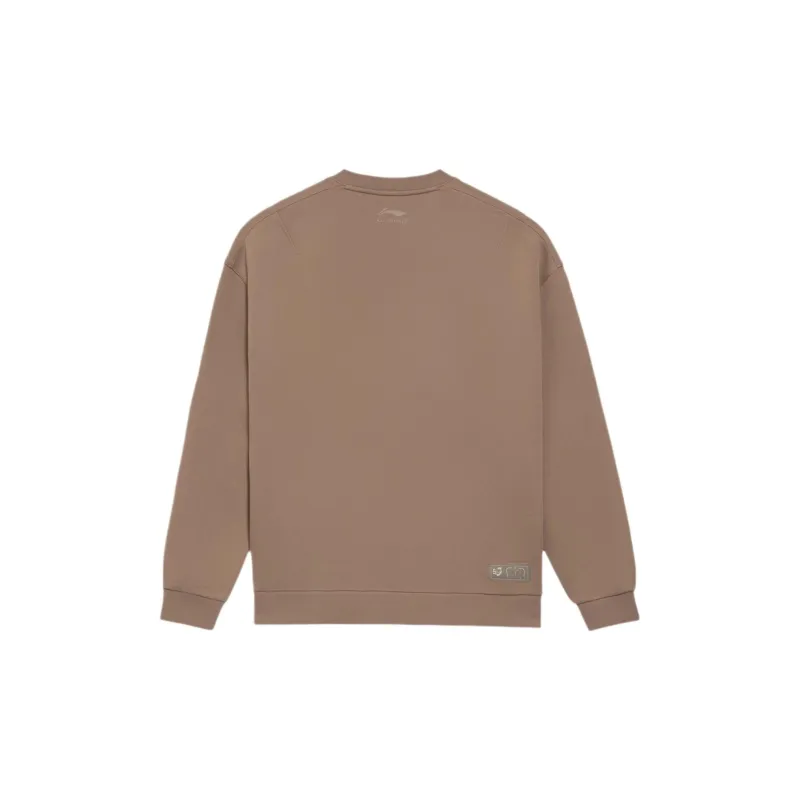 LiNing CF Sweatshirt Unisex Ginger Bread Brown-1