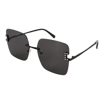 MUZU Alloy Square Sunglasses Women's