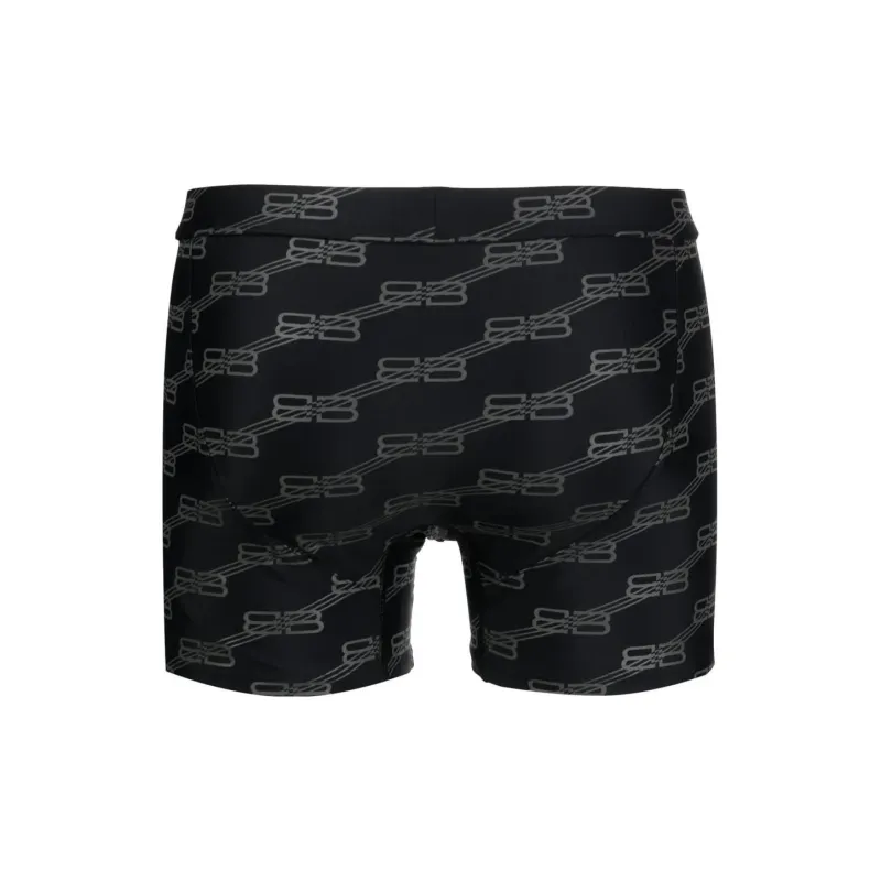 Balenciaga Swimming Shorts Men Black-1