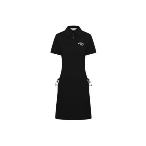 URBAN REVIVO Short-Sleeved Dresses Women's Jet Black