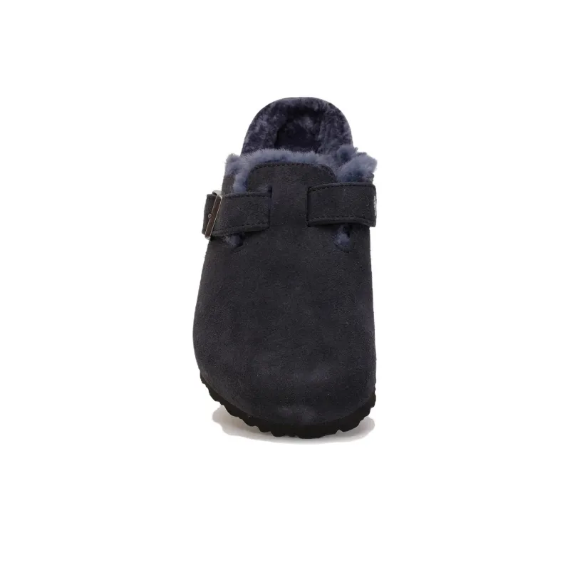 Birkenstock Boston Shearling Suede Midnight-2