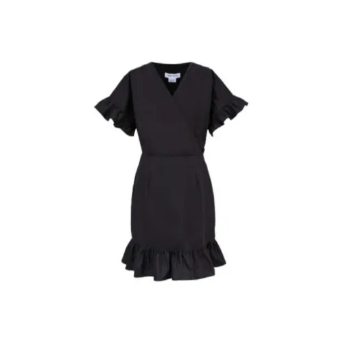 URBAN REVIVO Short-Sleeved Dresses Women's Jet Black