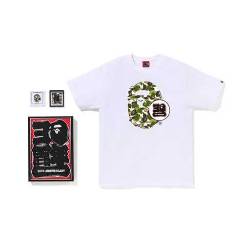 BAPE Store Zozotown Bape 30th Anniversary Ape Head Tee Set 