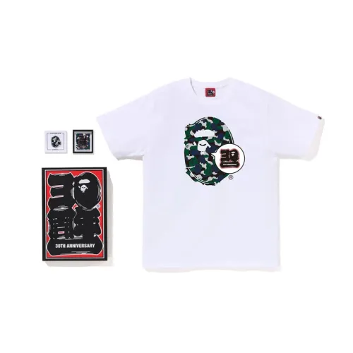 BAPE Store Isetan Men's Bape 30th Anniversary Ape Head Tee Set 