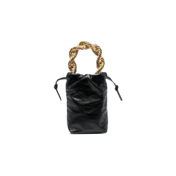 JIL SANDER Cow Leather Bucket Bag, Handbag, Shoulder Bag Trumpets Women's Black