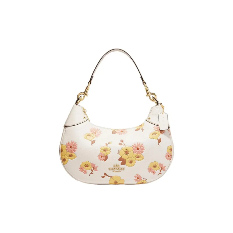 COACH Hobo Leather Hobo Bag, Handbag, Shoulder Bag Women's White-0