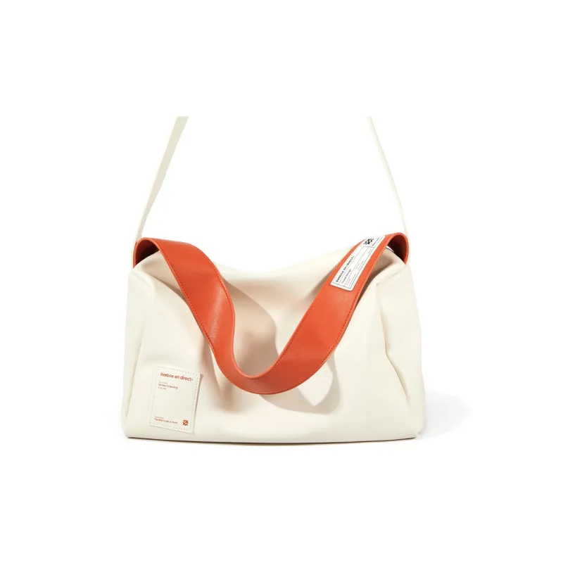 LIVEBOX EN DIRECT PU Commute Bag, Shoulder Bag, Crossbody Bag Tubas Women's Ecru-1