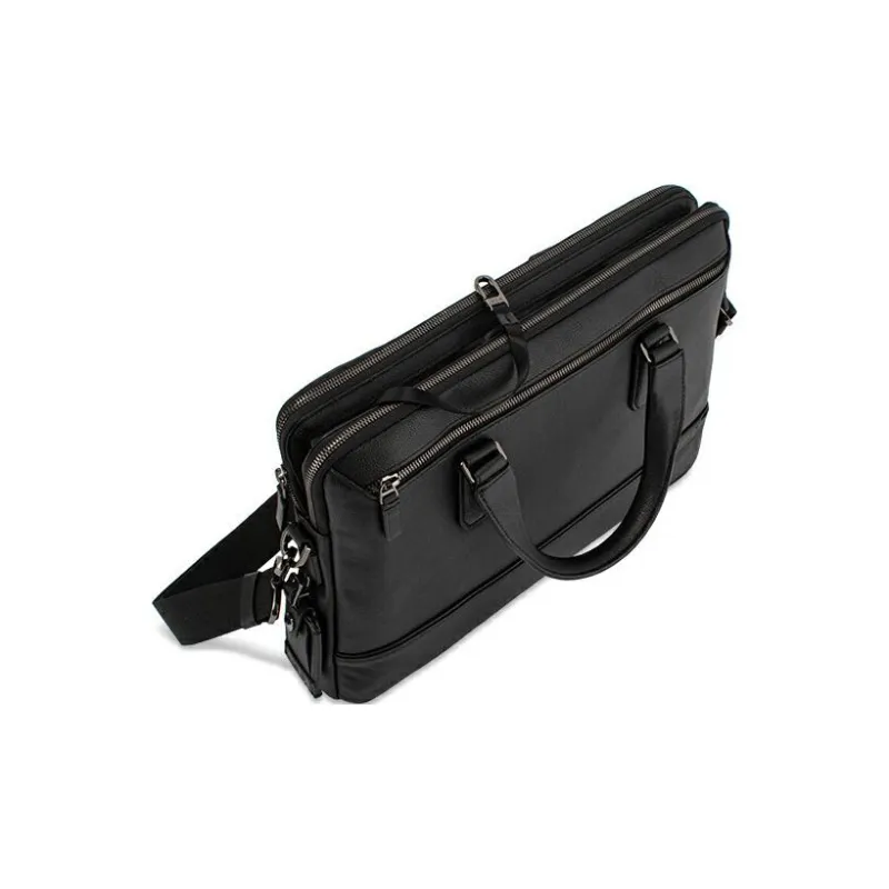 TUMI TUMI Harrison Leather Handbag Shoulder Bag Crossbody Bag Briefcases Men's Black-5