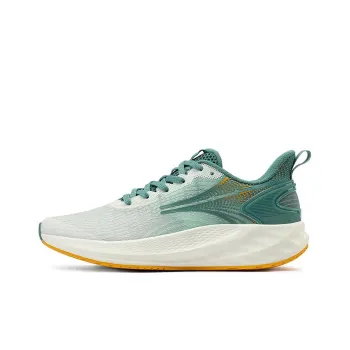 361° Feather Anti Slip And Wear Resistant Breathable Low Top Running Shoes Men's White Green