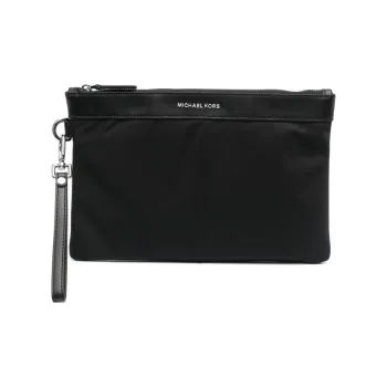 MICHAEL KORS Fabric With Leather Briefcases Clutches Men's Black