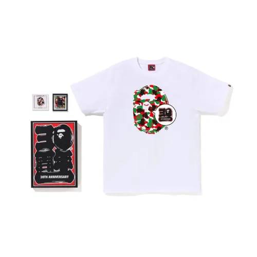 BAPE Store Dubai Bape 30th Anniversary Ape Head Tee Set 