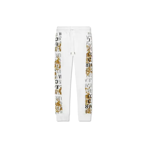 VERSACE JEANS COUTURE Knitted Sweatpants Men White