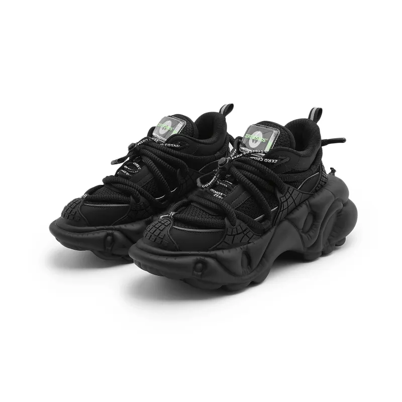 ZERO COSMOS Weightlessness Series Low Top Platform Shoes Unisex Black-2
