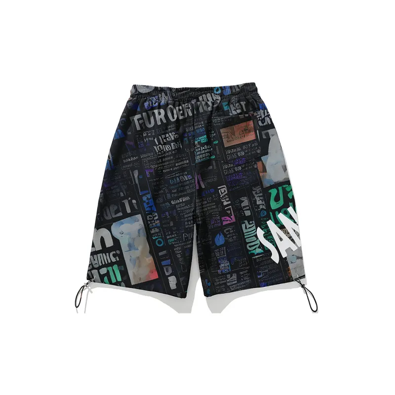 SANSYAS Casual Shorts Unisex Black-1