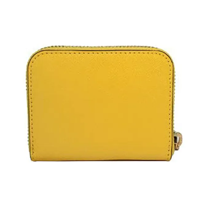 TORY BURCH Cross-Stitch Leather Wallet Regular Women's Yellow-2