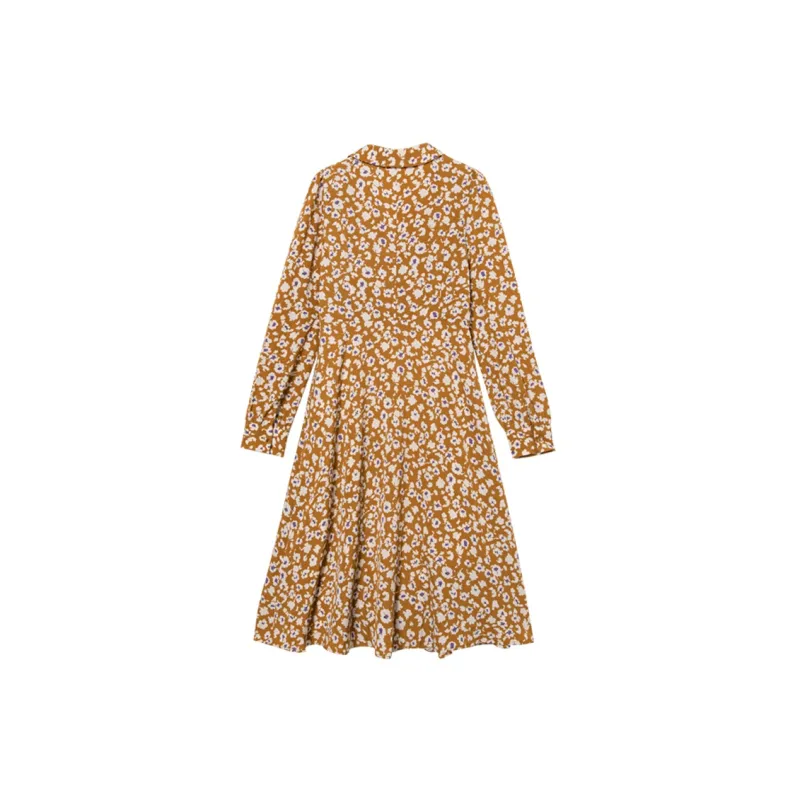 CHUMIAN Strapless Dress Pumpkin Orange-1