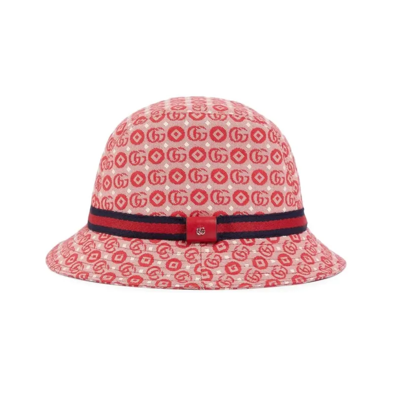 GUCCI Kids Double G Cotton Hat-0