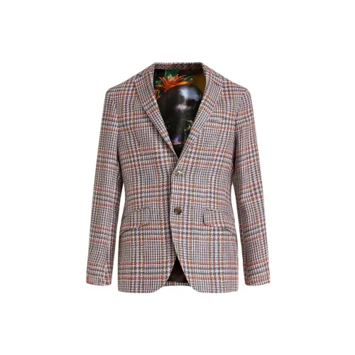 ETRO Check-print Single-breasted Blazer