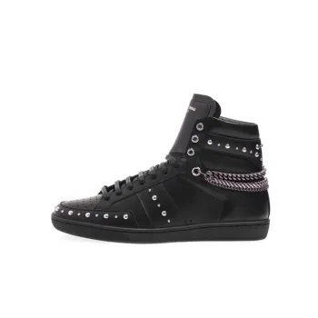 SAINT LAURENT Stylish Skateboarding Shoes Men's Black
