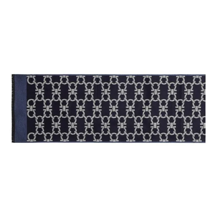 Ferragamo Gancini pattern Knitted Scarf-1