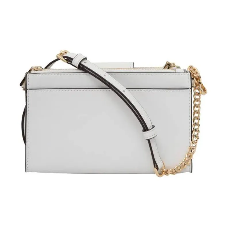 MICHAEL KORS MK Ruby Saffiano Leather Shoulder Bag, Crossbody Bag Trumpets Women's White-2
