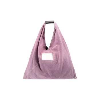 MM6 Maison Margiela Cotton With Leather One Shoulder Handbag Regular Women's Purple