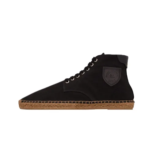 SAINT LAURENT Espadrilles Men High-Top Black