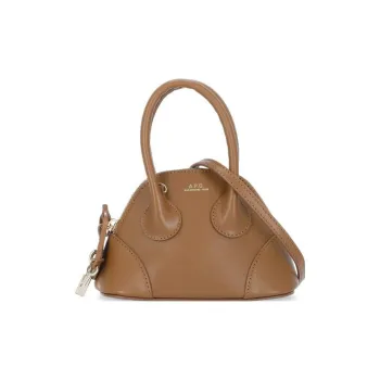 A.P.C Cow Leather Handbag, Shoulder Bag, Crossbody Bag Women's Khaki