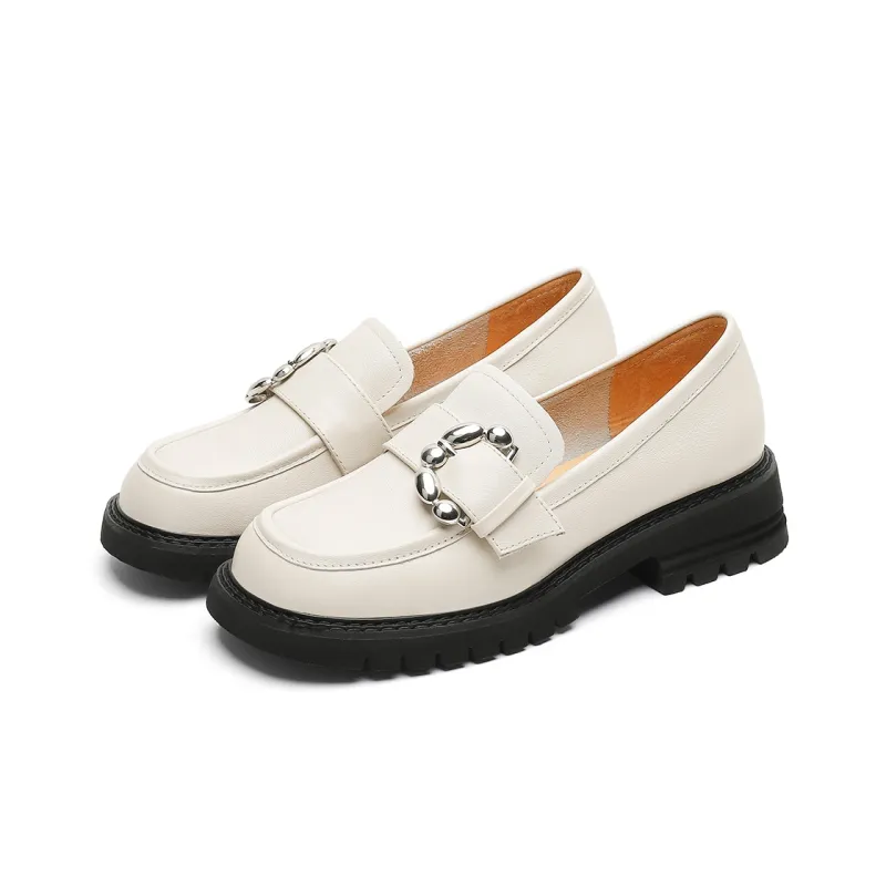 HARSON Platform Shoes Women's Beige-1