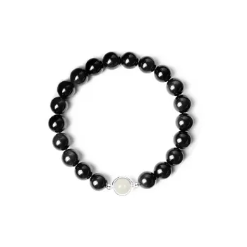 Teddy Bear Collection Obsidian Bracelets Unisex