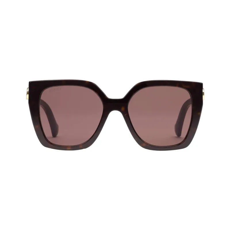 GUCCI Web detail Square frame Sunglasses-0
