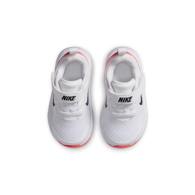 Nike Wearallday Slip Resistant Cushioning Low Top Running Shoes White Red Black Infant And Toddler-3