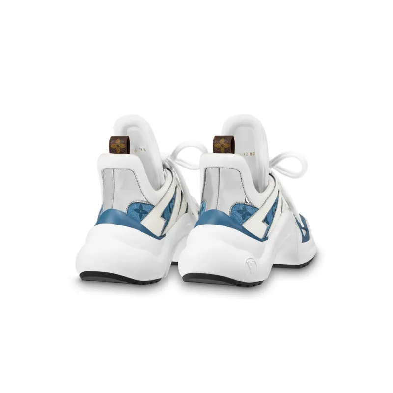 LOUIS VUITTON Archlight Low Top Sports Casual Shoes Women's White Blue-3