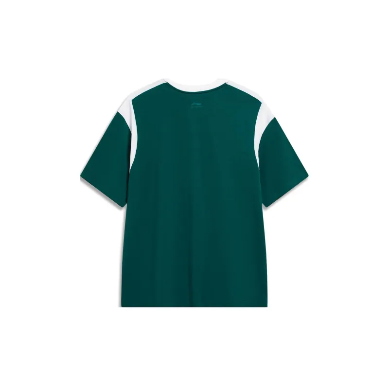 LiNing Sports Life Collection T Shirt Unisex Deep Ink Green-1