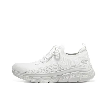 Skechers BOBS B FLEX Cushioned Wear Resistant Breathable Low Top Casual Shoes Men's White