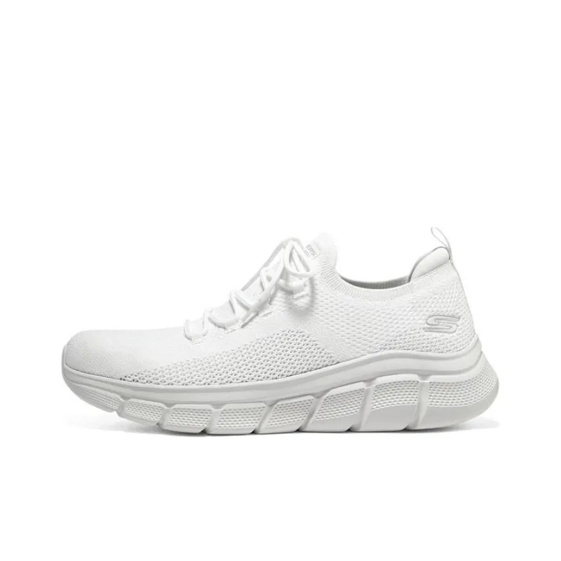 Skechers BOBS B FLEX Cushioning Abrasion Resistant Breathable Low Top Casual Shoes Men's White-0