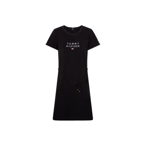 Tommy Hilfiger Short-Sleeved Dresses Women's Black