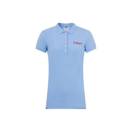 Tommy Hilfiger Polo Shirts Women's Sky Blue C1Z