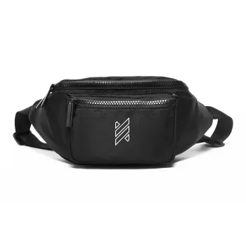 NOMK Oxford Shoulder Bag Crossbody Bag Sling Bag Fanny Pack Unisex Black