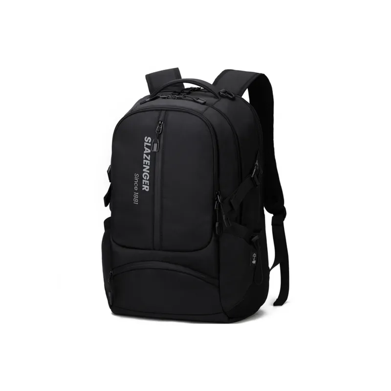 Slazenger Fabric Laptop Backpack Regular Men's Cool Black-0